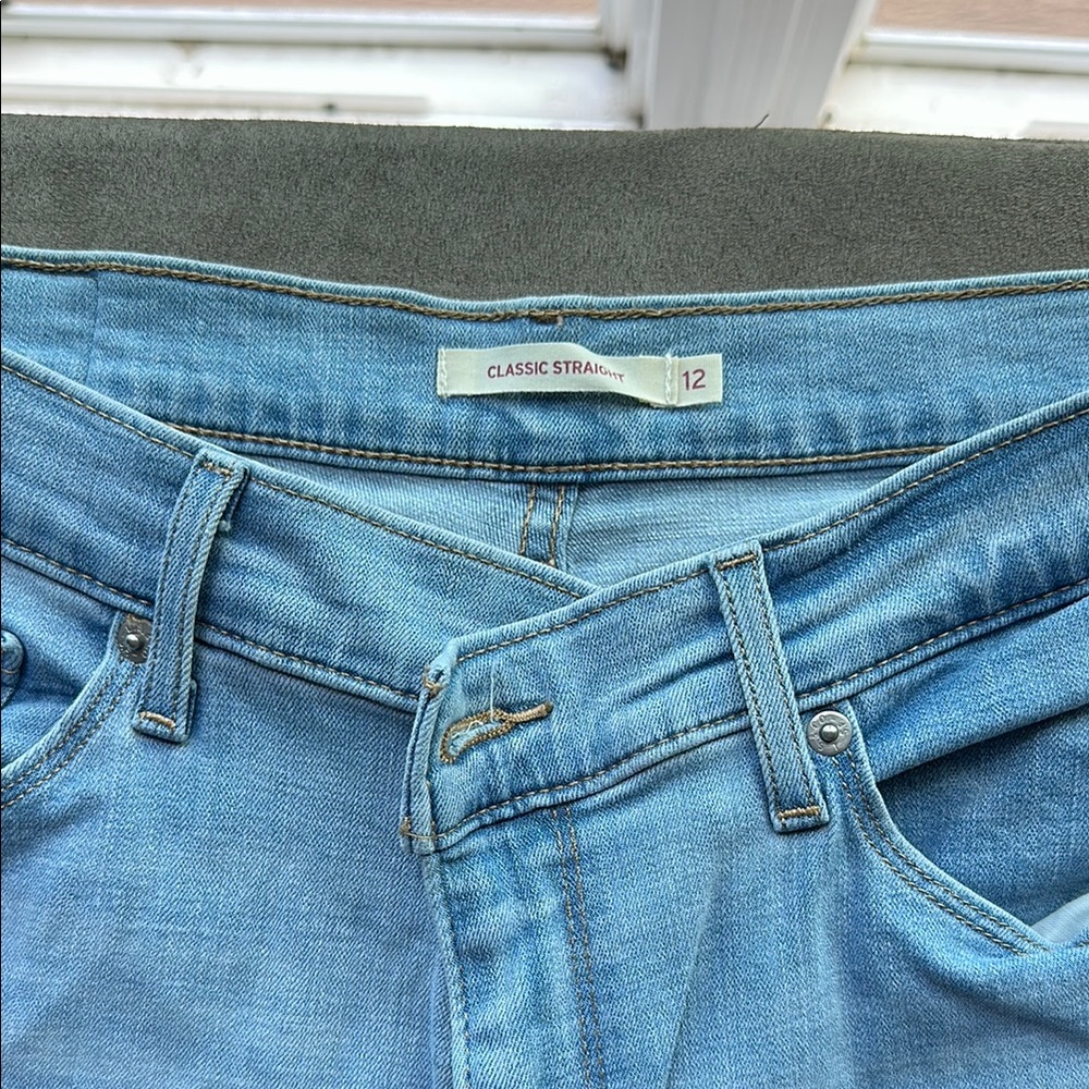 Levi's Blue Straight Jeans Soft Faded Denim